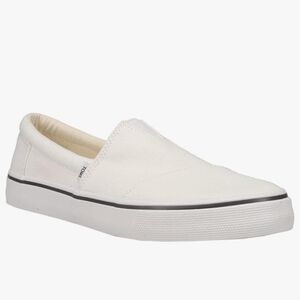 Toms Men's Cream Slip-On Canvas Loafers